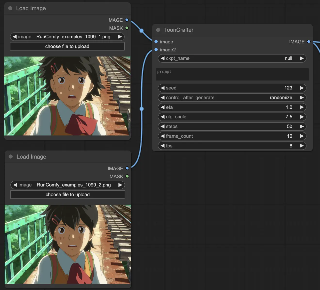 ComfyUI ToonCrafter Node